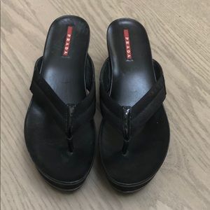 Prada sandals. Barely won. Excellent condition.